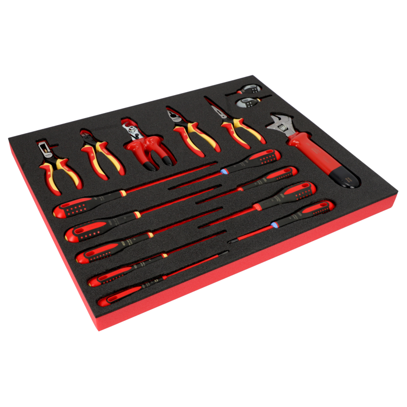 Foam Mixto Alicates 17 Pzs