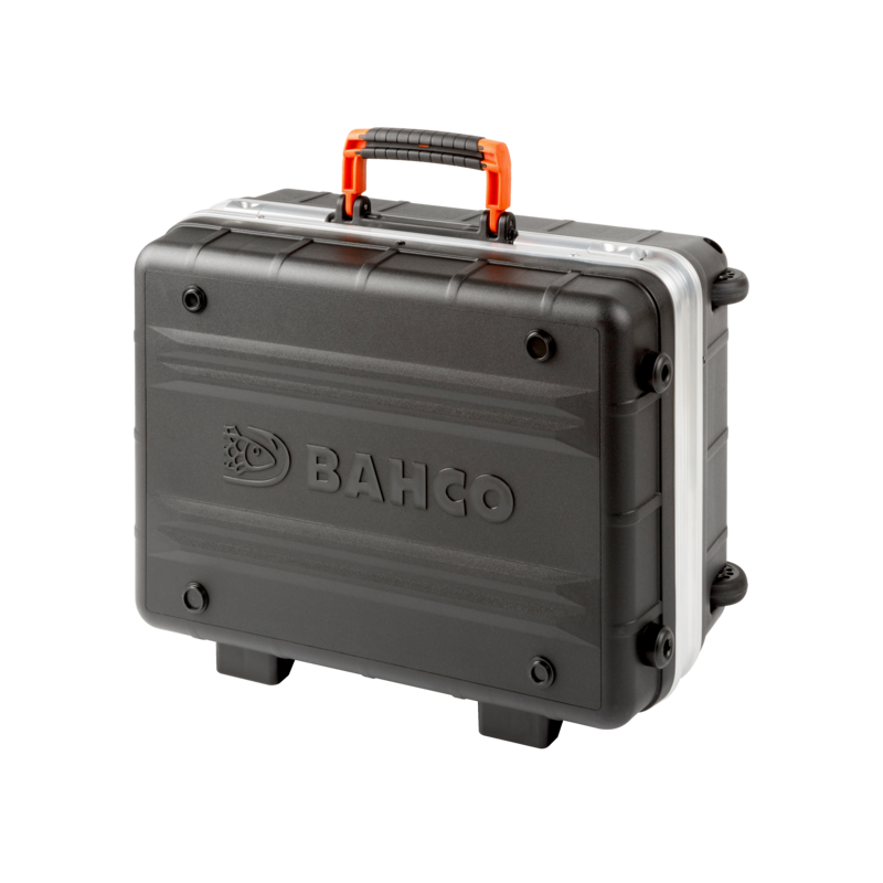 Maleta rígida con ruedas para herramientas de 42 L con asa telescópica y bolsas de plástico 465 mm x 215 mm x 352 mm