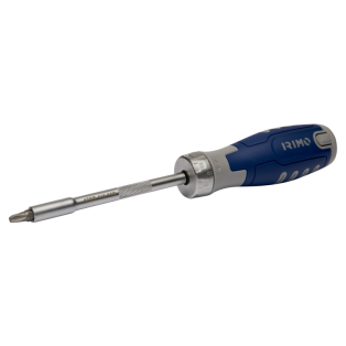 Destornillador a carraca con portapuntas y 12 puntas