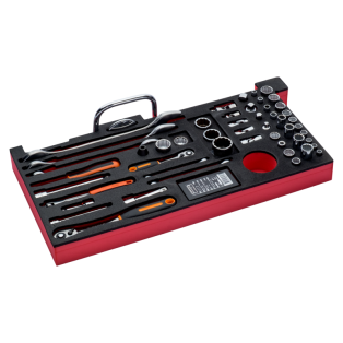 Foam Cofre Metál Llaves Y Vaso