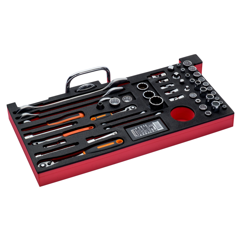 Foam Cofre Metál Llaves Y Vaso