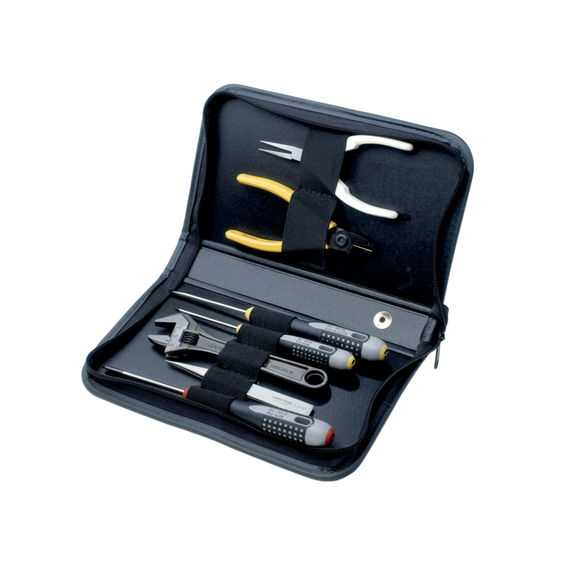 Composiciones de herramientas para mantenimiento general en estuche con cremallera