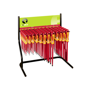 Juego de destornilladores aislados en expositor