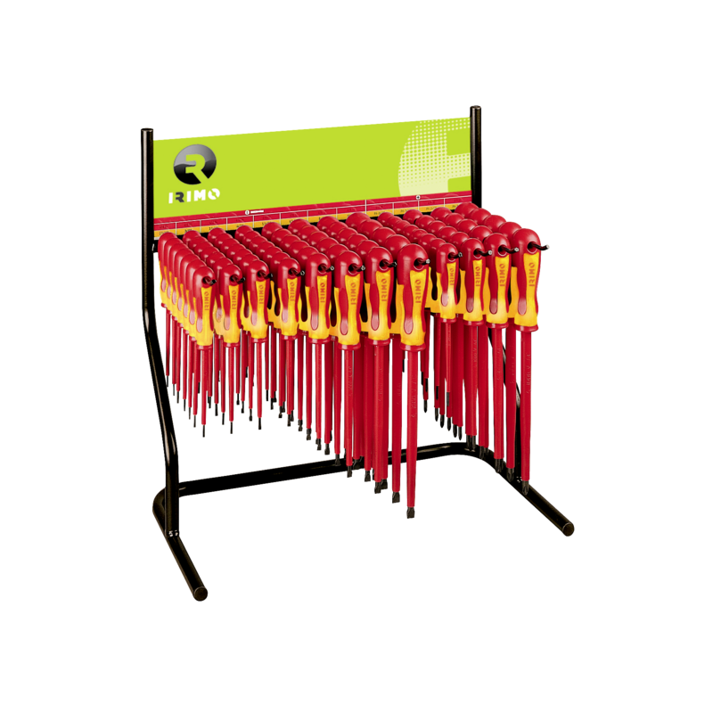 Juego de destornilladores aislados en expositor