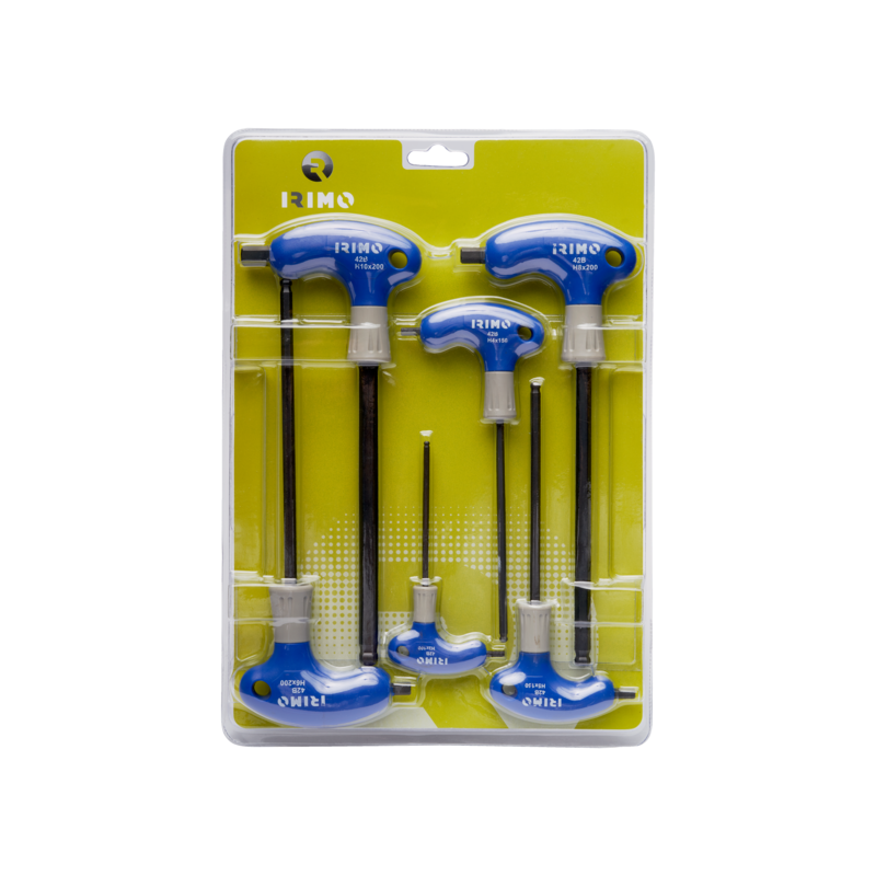 Destornillador mango en T hexagonal con bola