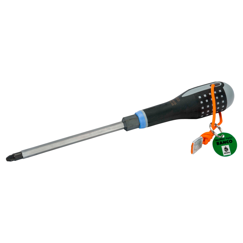 Destornillador con tuerca ERGO™ para tornillos Pozidriv con cuerda de Dyneema de PZ4 x 200 mm