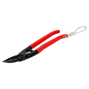 Cizalla para metales con corte recto e izquierdo y bucle de alambre metálico fijo 280 mm