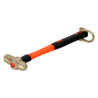 Martillos de bola sin chispa con cabeza de bronce de aluminio y mango de bronce de aluminio 285 mm