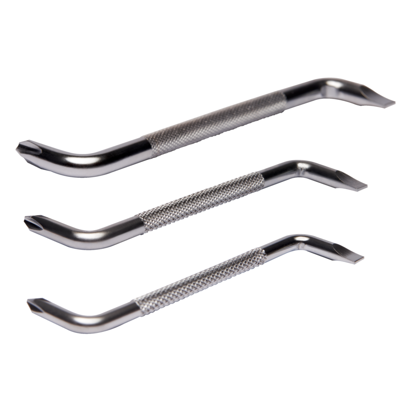 Juego de destornilladores acodados