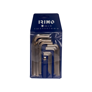 Juego de llaves hexagonales niqueladas