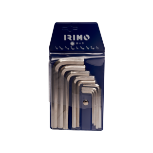 Juego de llaves hexagonales niqueladas