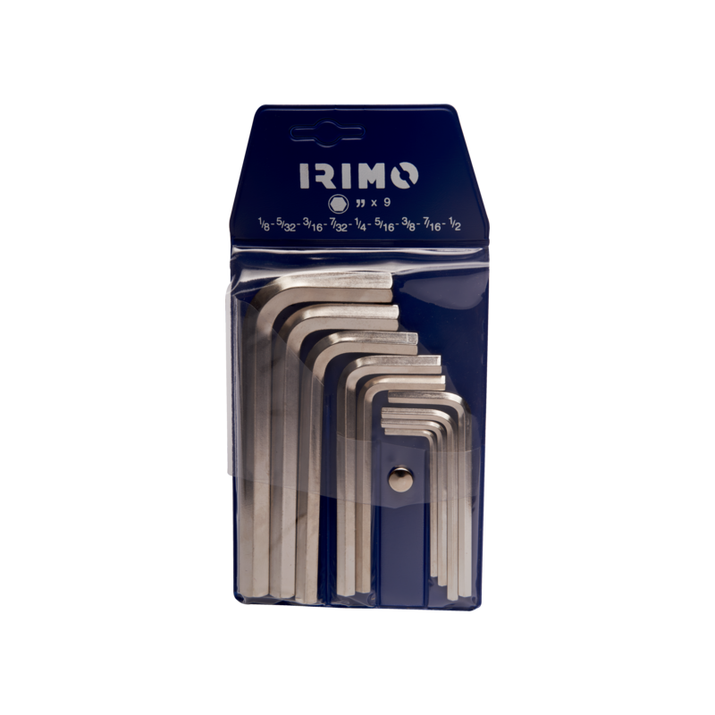 Juego de llaves hexagonales niqueladas