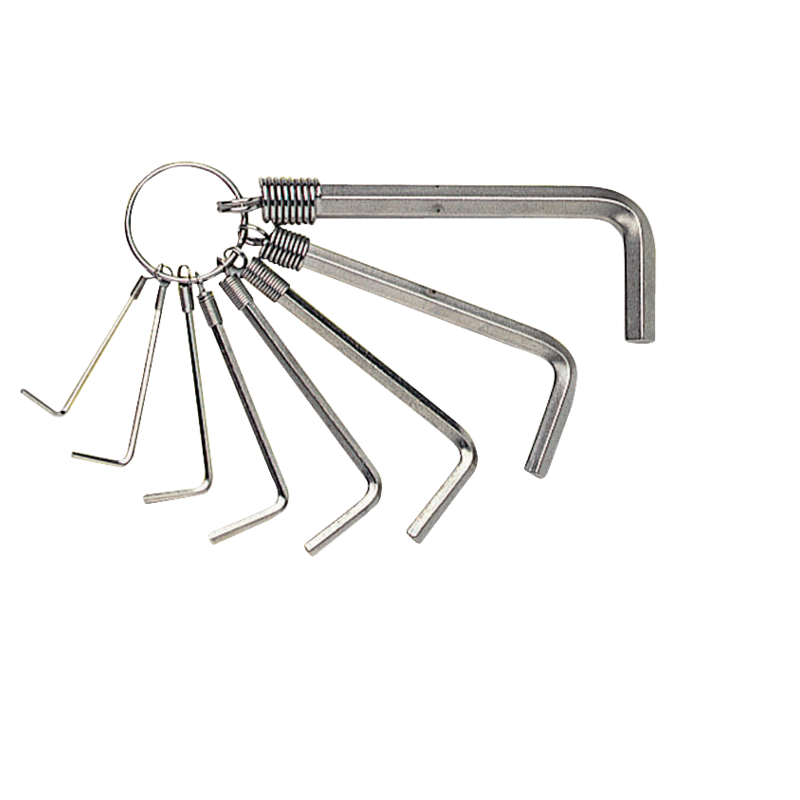 Juego de llaves hexagonales niqueladas