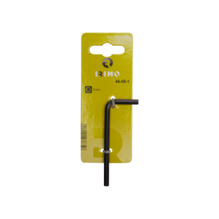 Llave tipo allen corta pavonada con clip para colgar