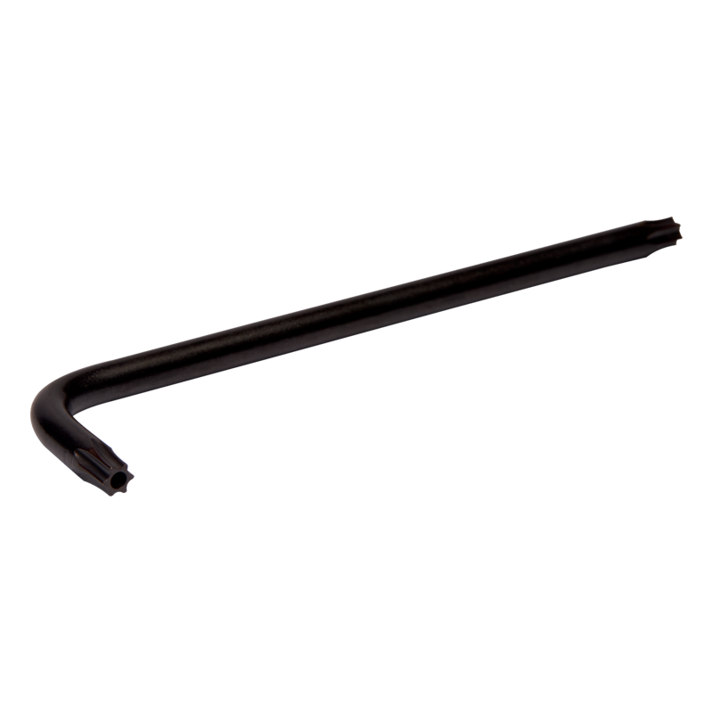 Llave acodada Torx inviolable pavonada