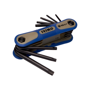 Llaves acodadas Torx hexagonales en estuche