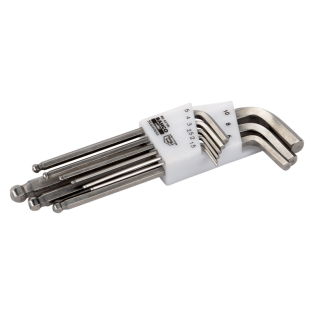 Jgo. 9 Llaves Hex Bola Inox Mm