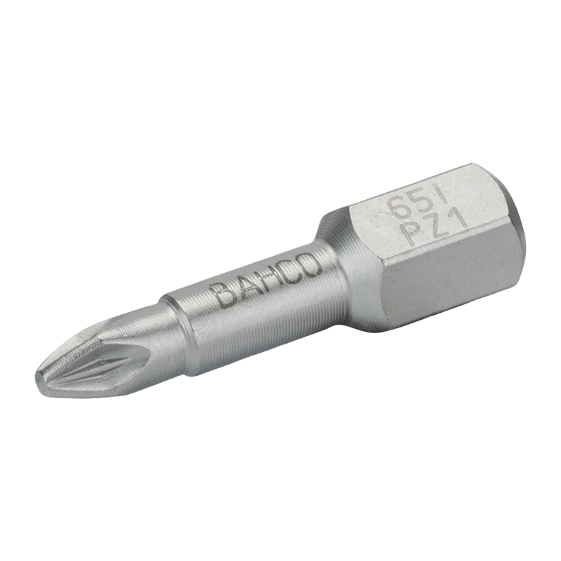 Juego de puntas de acero inoxidable de 1/4" para tornillos de cabeza Pozidriv PZ2 (10 unidades)