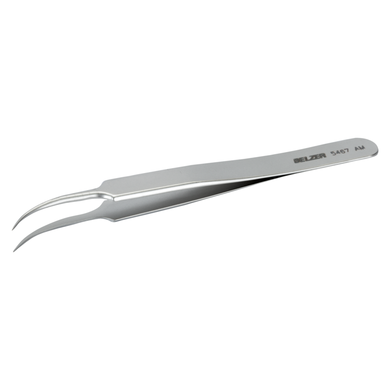 Pinzas universales de acero inoxidable no magnéticas para montajes finos y ultrafinos 7-SA de 115 mm