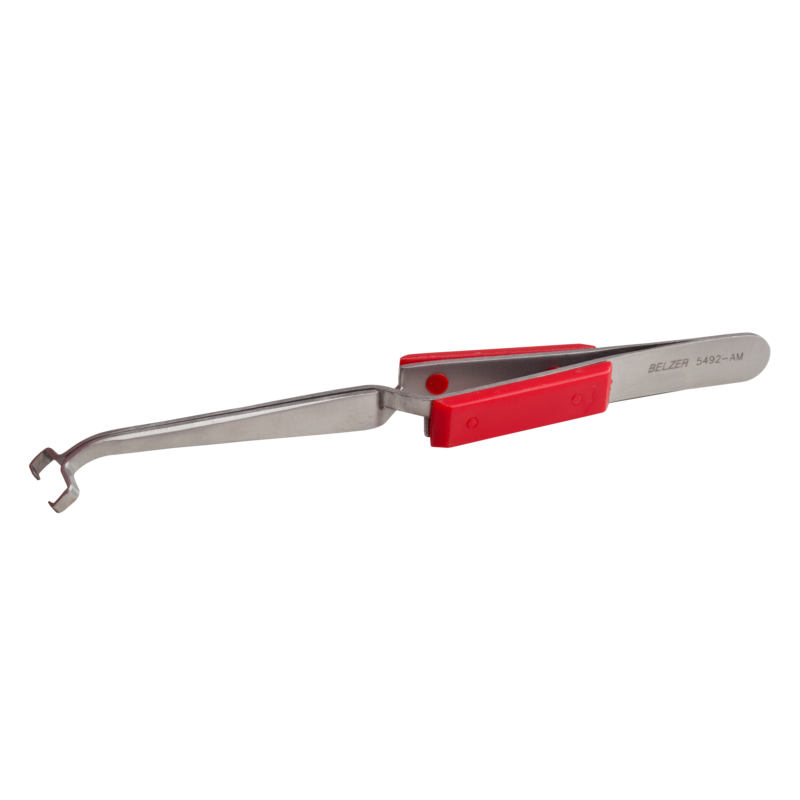 Pinzas para electrónica para manipular pasadores de 14 a 16 IC con ángulo de agarre de 45° 29D-SA de 155 mm