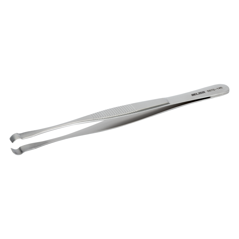 Pinzas de engastar para insertar y desoldar componentes verticales con garra de 6 mm 572-SA de 145 mm