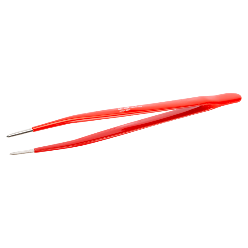 Pinzas de joyero con acabado recubierto de PVC y acero templado de 140 mm