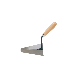 Paleta de albañil modelo catalán con mango de madera de 145 mm x 110 mm