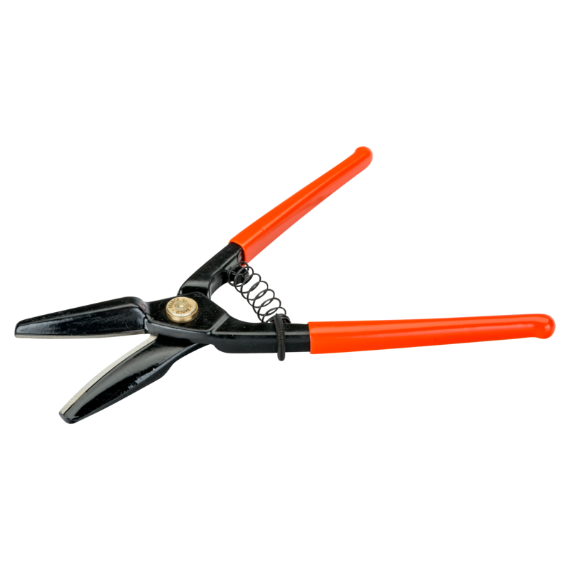 Tijeras cortachapas tradicional de corte recto con dos hojas finas (260 mm)