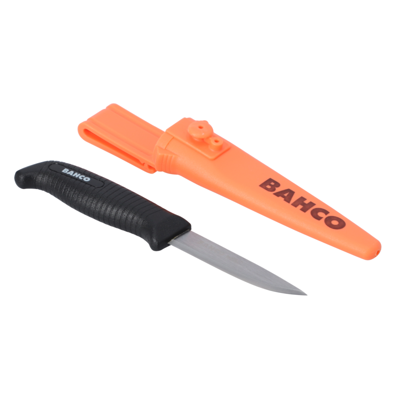 Display con 15 cuchillos multiusos de acero al carbono