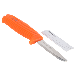 Cuchillo flotante de rescate con mango fluorescente 100 mm