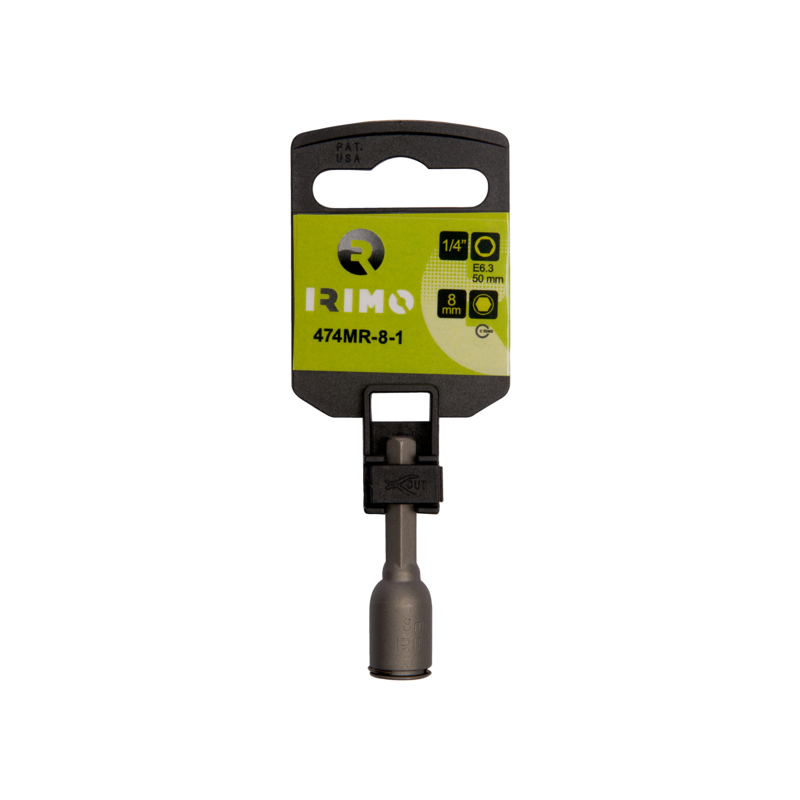 Adaptador de 1/4" con anillo de retención