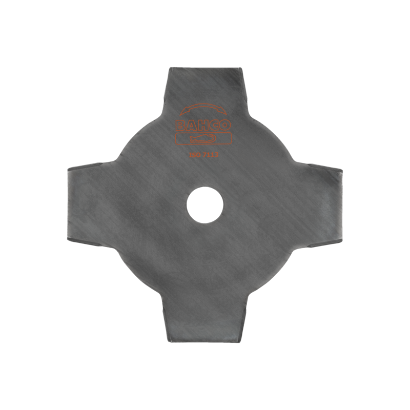 Grass cutting blade with 4 teeth with outer diameter 200 mm and 20 mm centre hole