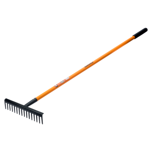 Rastrillo de paisajismo ancho con 16 púas (1545 mm)