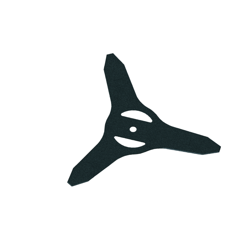 Cuchilla de corte de tres lóbulos para desbrozadora BCL121