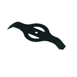 Cuchilla de corte de dos lóbulos curvados para desbrozadora BCL121