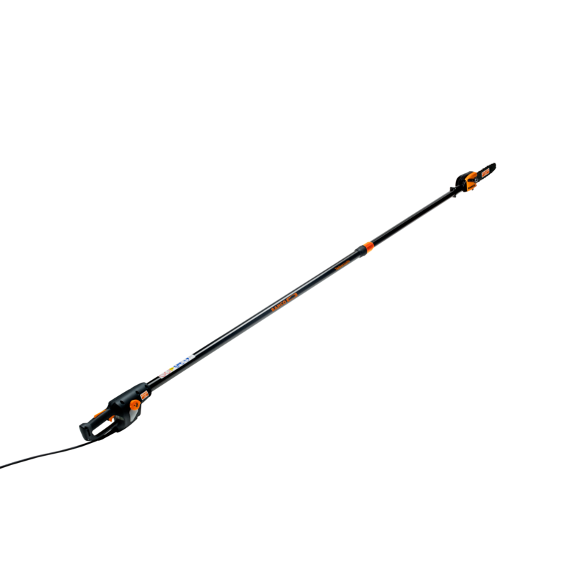 Motosierra con pértiga telescópica a batería de 1200 W