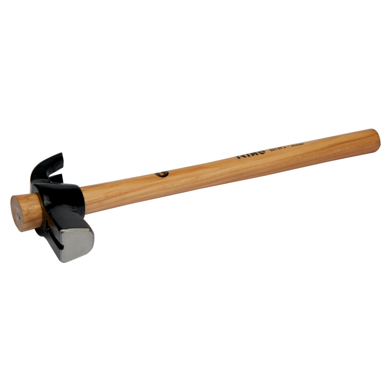 Martillo de uña curvado con mango de madera