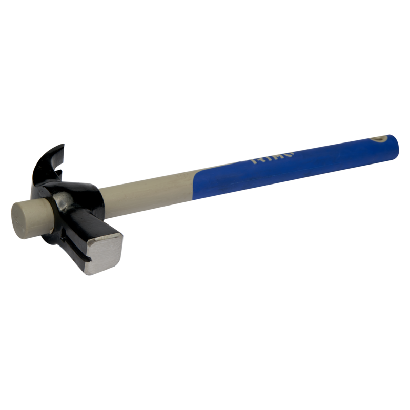 Martillo de uña curvado con mango de fibra de vidrio