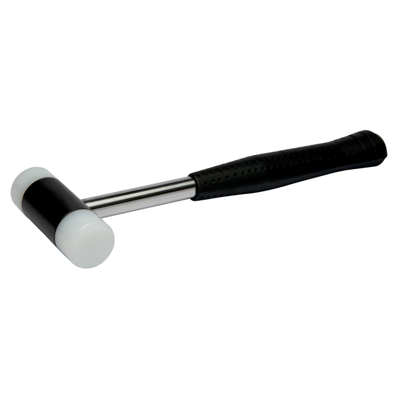 Maza con boca de nailon y mango de metal