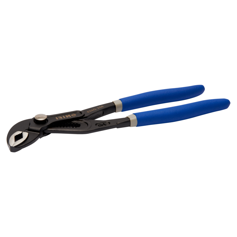 Tenacilla articulada con botón de liberación rápida