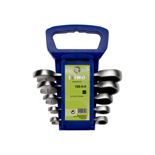 Juego de llaves combinadas Stubby con carraca y soporte