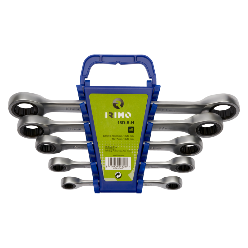 Juego de llaves de estrella dobles a carraca