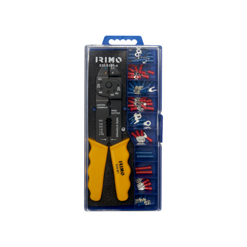 Juego de alicates para engastado con terminales aislados