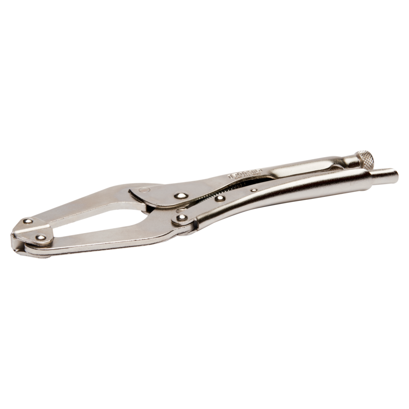 Mordaza de largo alcance con discos oscilantes