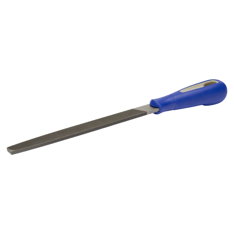 Lima plana con picado doble entrefino y cantos puntiagudos