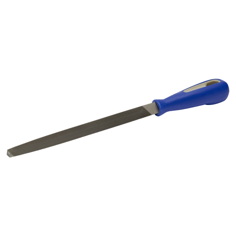 Lima triangular con picado doble basto y mango