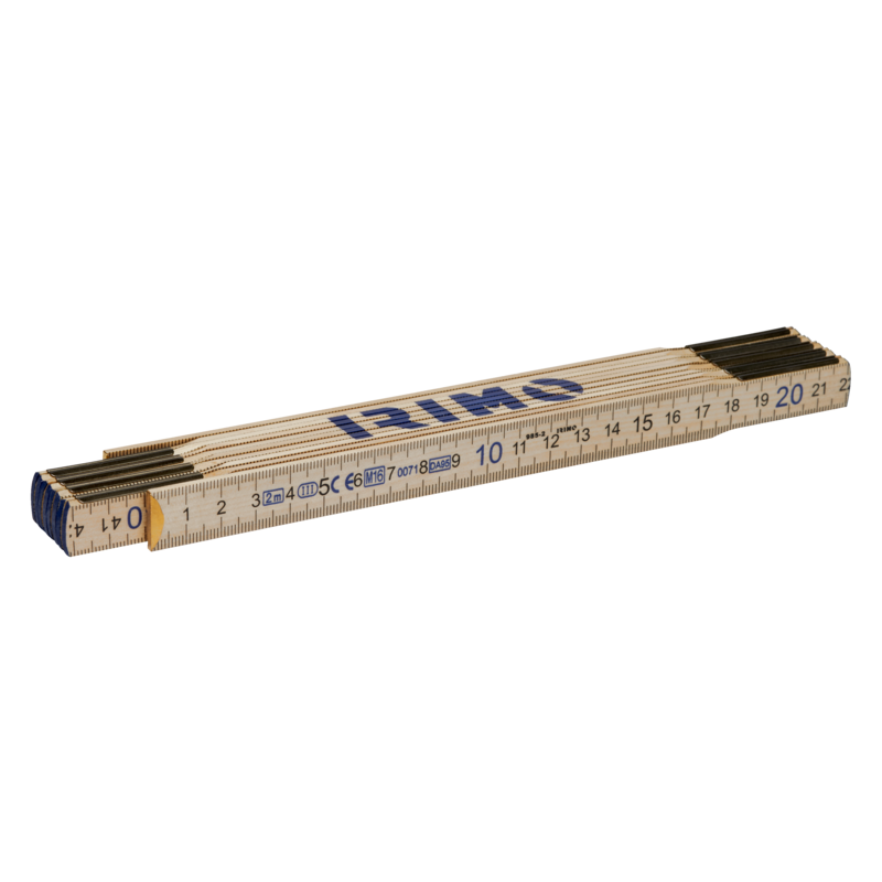 Regla plegable de madera