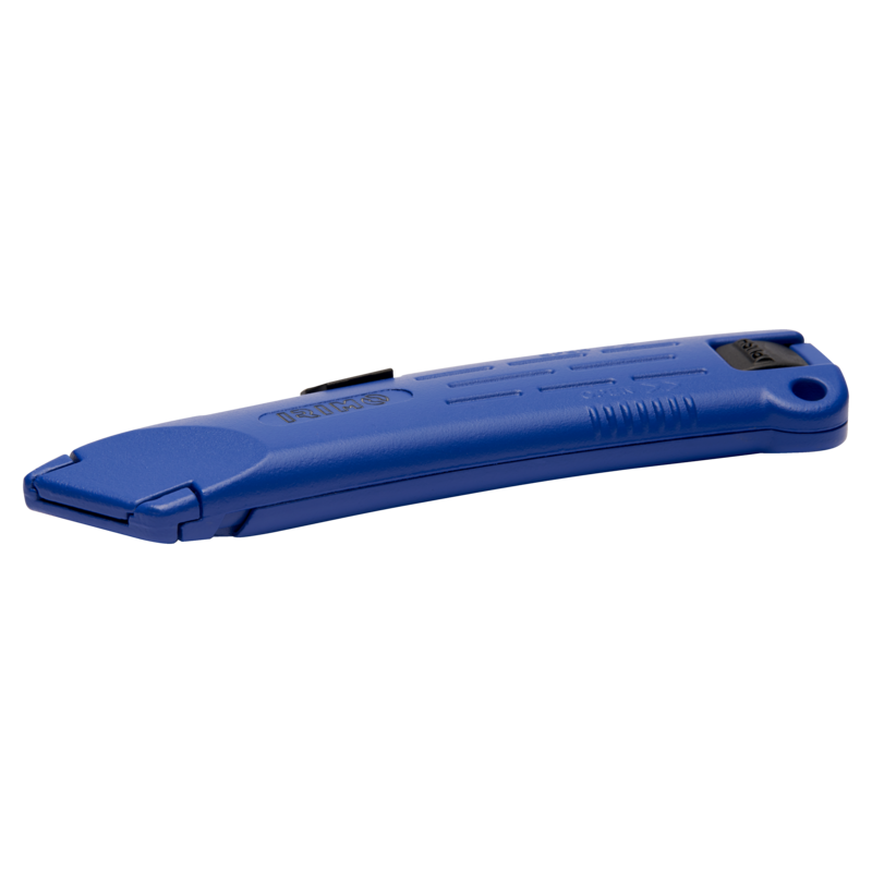 Cúter de hoja trapezoidal con sistema de seguridad