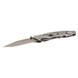 Navaja plegable de acero gris