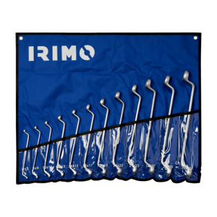 Juego de llaves de estrella acodadas de dos bocas en estuche